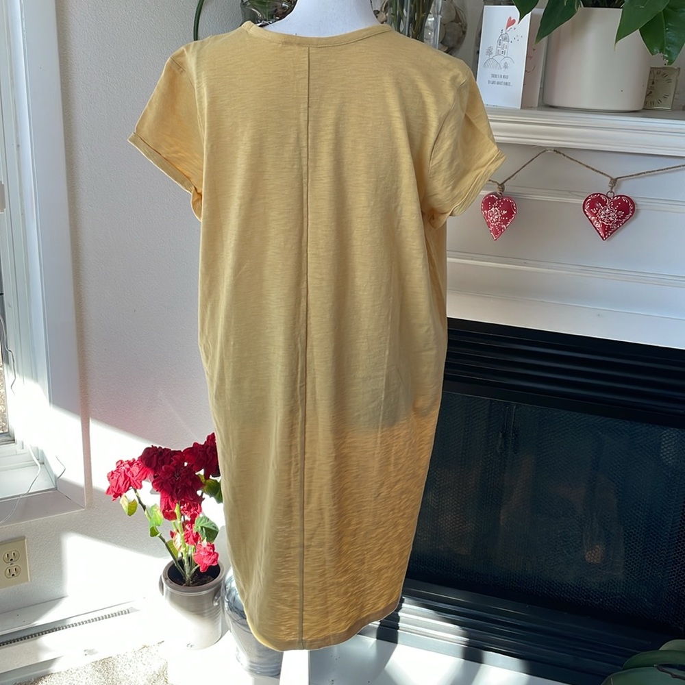 GAP Light Yellow Tee Dress - Picture 3 of 4
